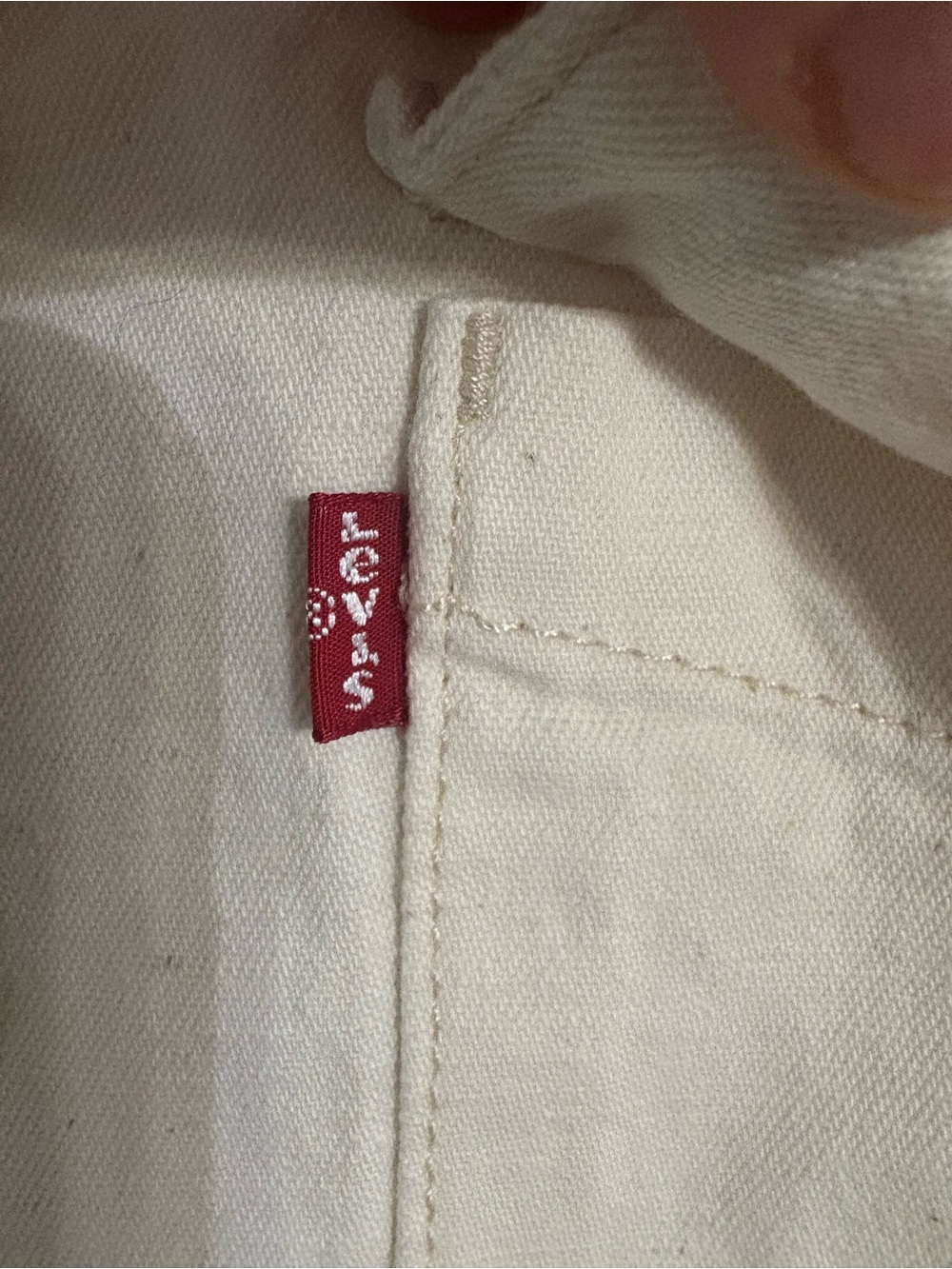 Levi's Ecru Denim  Button-Up Western Shirt NWT SIZE SMALL - Picture 5 of 14